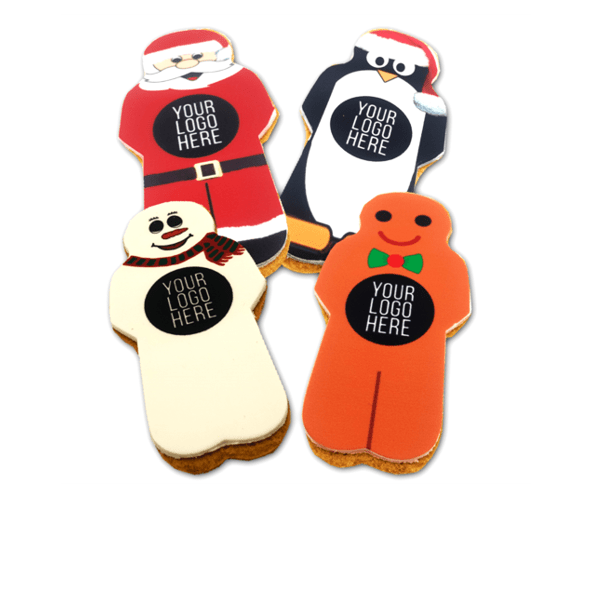 branded christmas biscuits