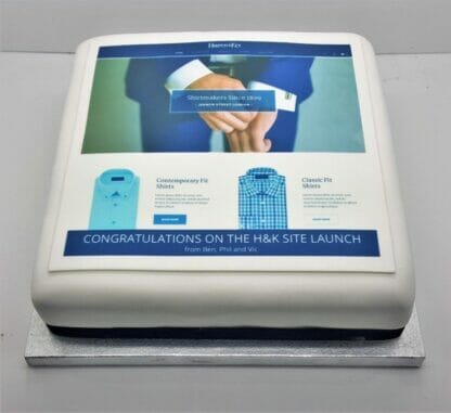 Branded Cakes - Square with Logo