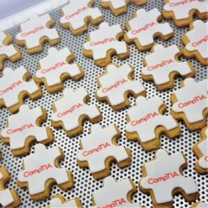Jigsaw Shaped Logo Biscuit