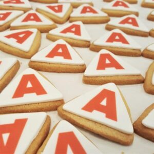 Triangle Shaped Branded Biscuit