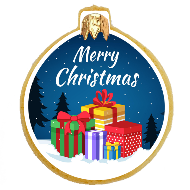 Bauble Shortbread Biscuit