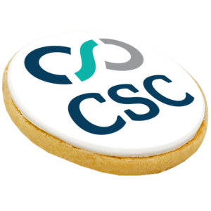 Round Logo Shortbread Biscuit - 8cm