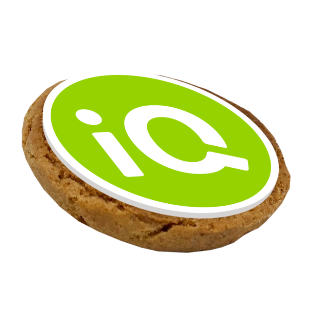 Round Logo Gingernut Biscuit - 5cm