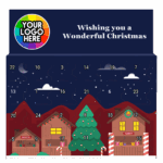 Gingerbread Village - Front View branded