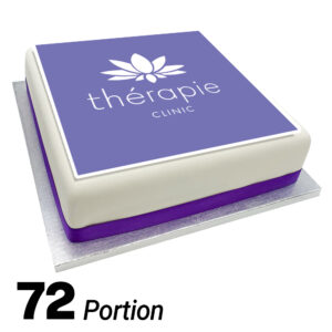 72 Portion (12 Inch) Branded Square Sharing Cake