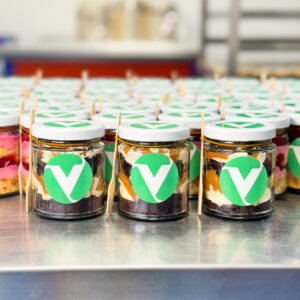 Branded Cake Jars with Logo