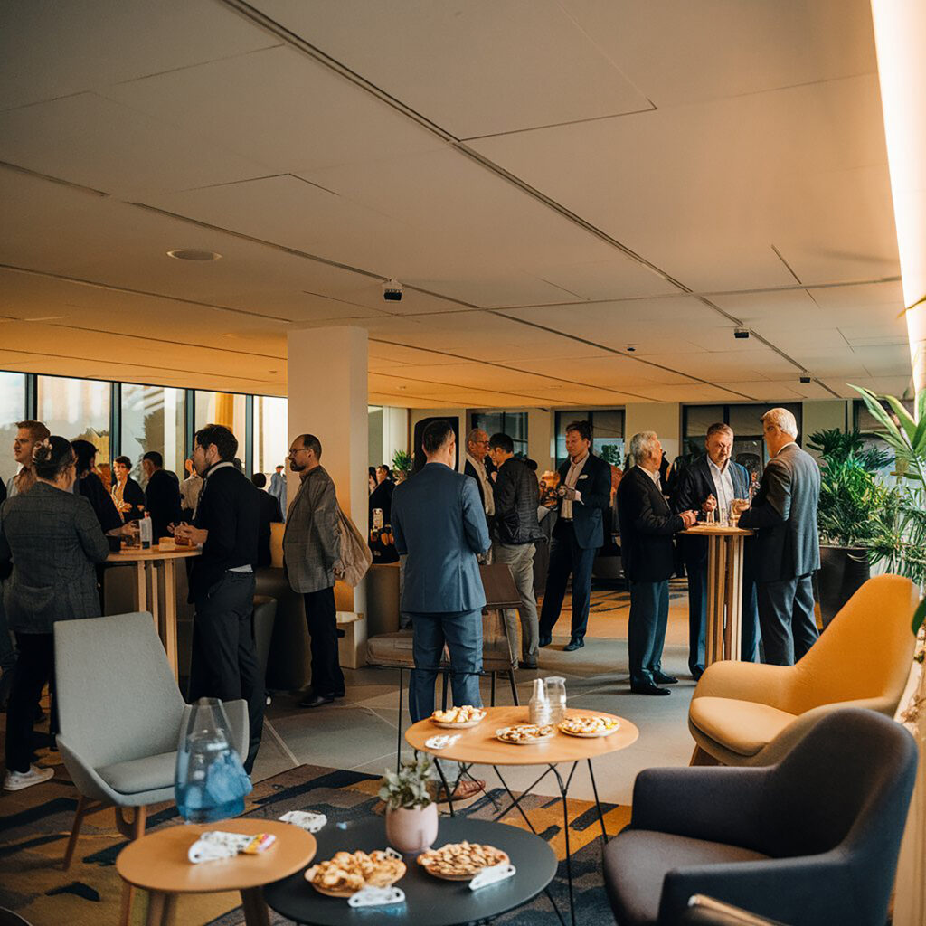 Corporate event setting