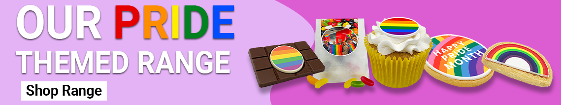 Pride personalised treats banner