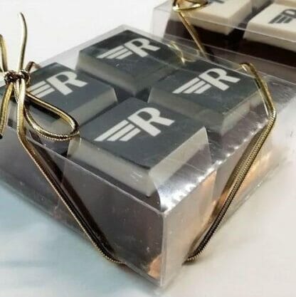Branded Chocolate Squares - 4 pack