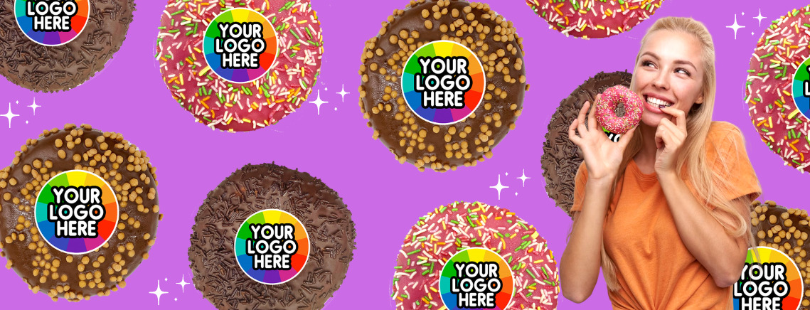 branded doughnuts for national donut day
