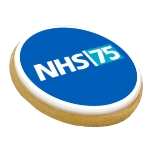 bespoke biscuit with nhs logo
