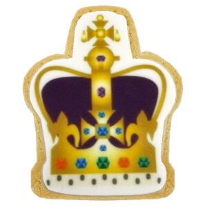 crown biscuit for use at coronation events