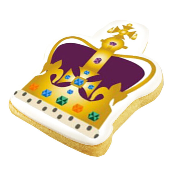coronation biscuit crown shaped