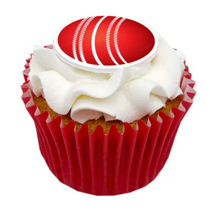 cupcake with icc mens cricket world cup logo
