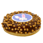 branded donut topper for easter