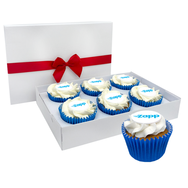 branded frosted cupcake giftbox