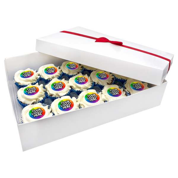 branded frosted cupcakes giftbox