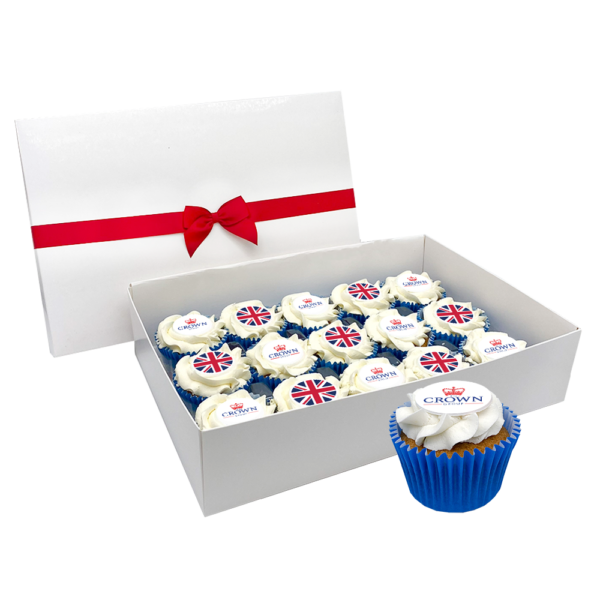 branded frosted cupcakes giftbox
