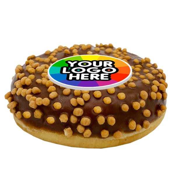 branded caramel doughnut