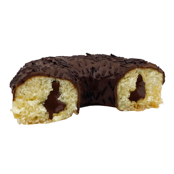 branded chocolate doughnut