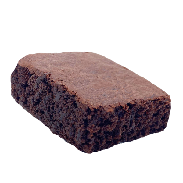 branded square brownie bite