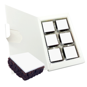 branded letterbox brownie bites pack