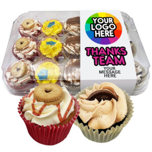 Funky Logo Cupcake Tray - Mixed Flavours