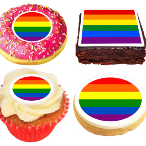 branded lgbt pride cupcakes