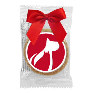 branded red biscuit