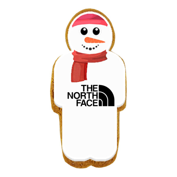 branded snowman biscuit