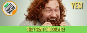 they sent chocolate