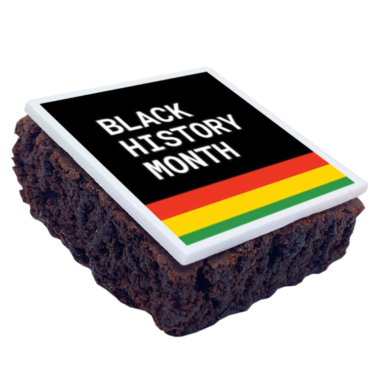 bespoke black history month brownie