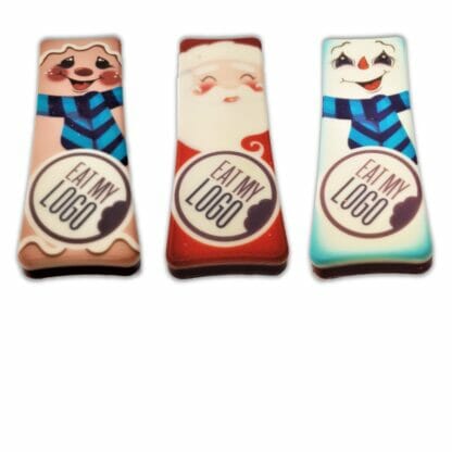 Christmas branded chocolate bars x 3