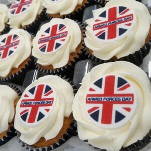 branded cupcakes for armed forces