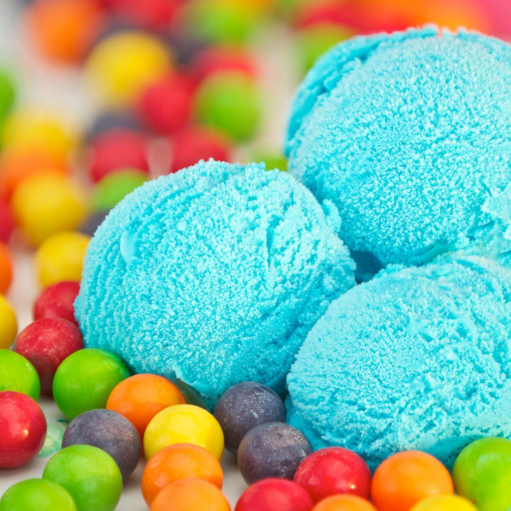 bubblegum ice cream scoops