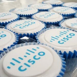 cisco branded cupcakes