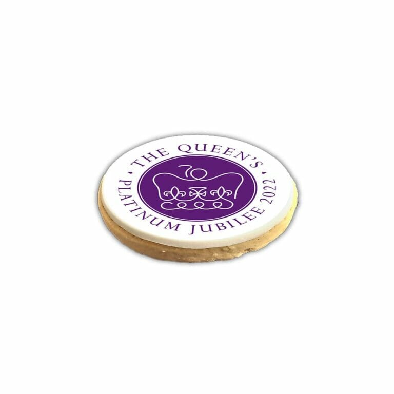 Queen's Platium Jubilee branded biscuits
