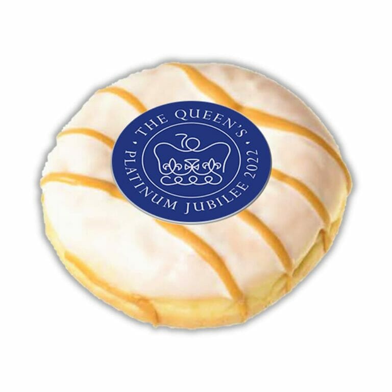 Queen's Platium Jubilee branded doughnuts