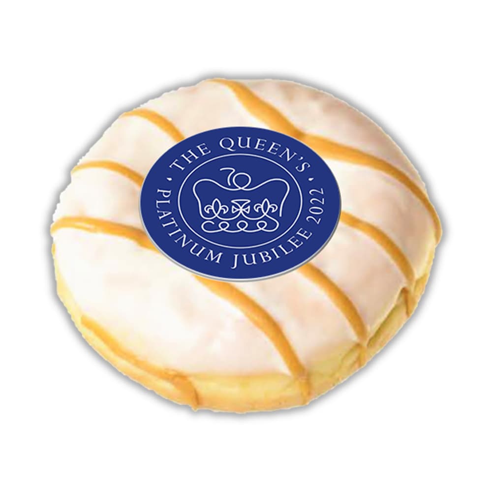 Queen's Platium Jubilee branded doughnuts