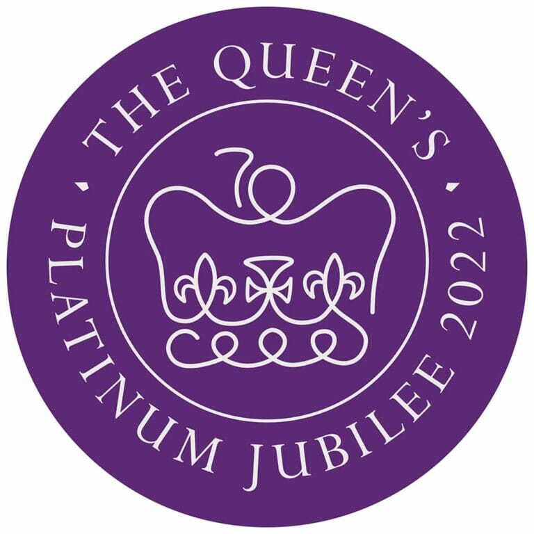 Queen's Platium Jubilee branded cupcake toppers